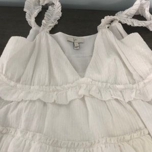 Joie off white ruffled top